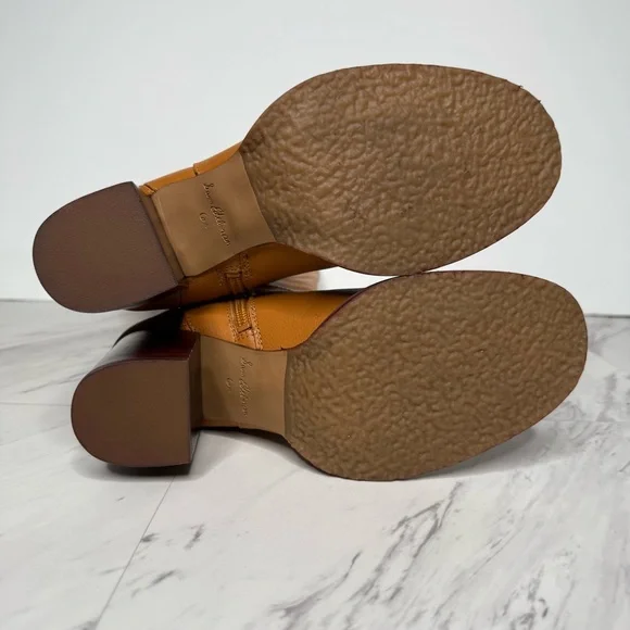 Sam Edelman Elsy Brown Leather Heeled Tall Boot 6 1/2 M - Picture 14 of 15